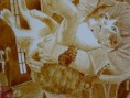 コーヒー画　神楽坂のネコⅡ（この抱き方はニャいだろ？）